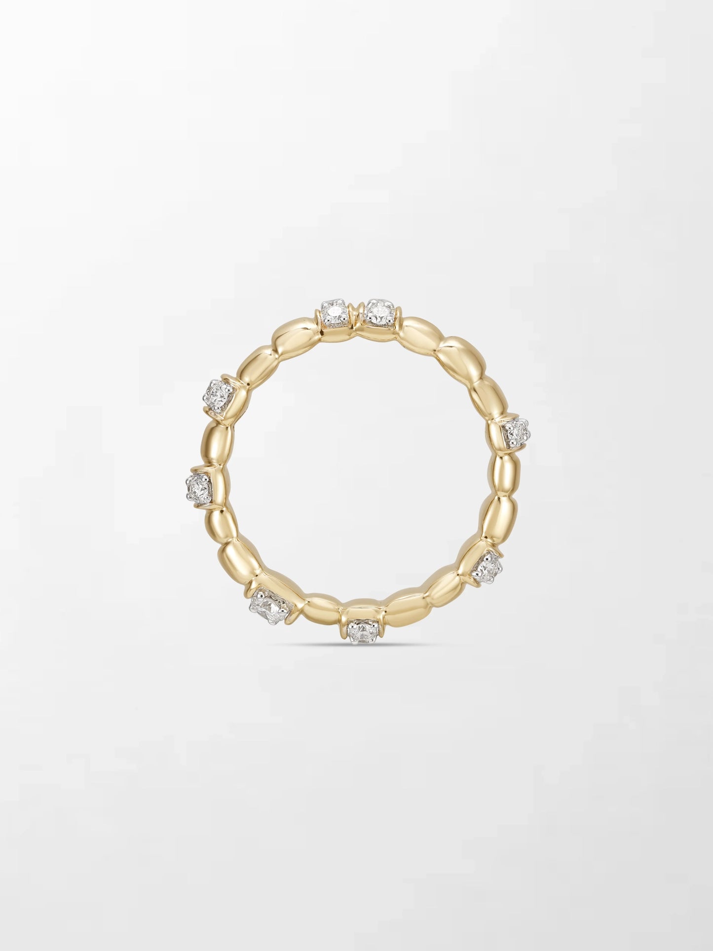 Sleek Gold Grooved Band