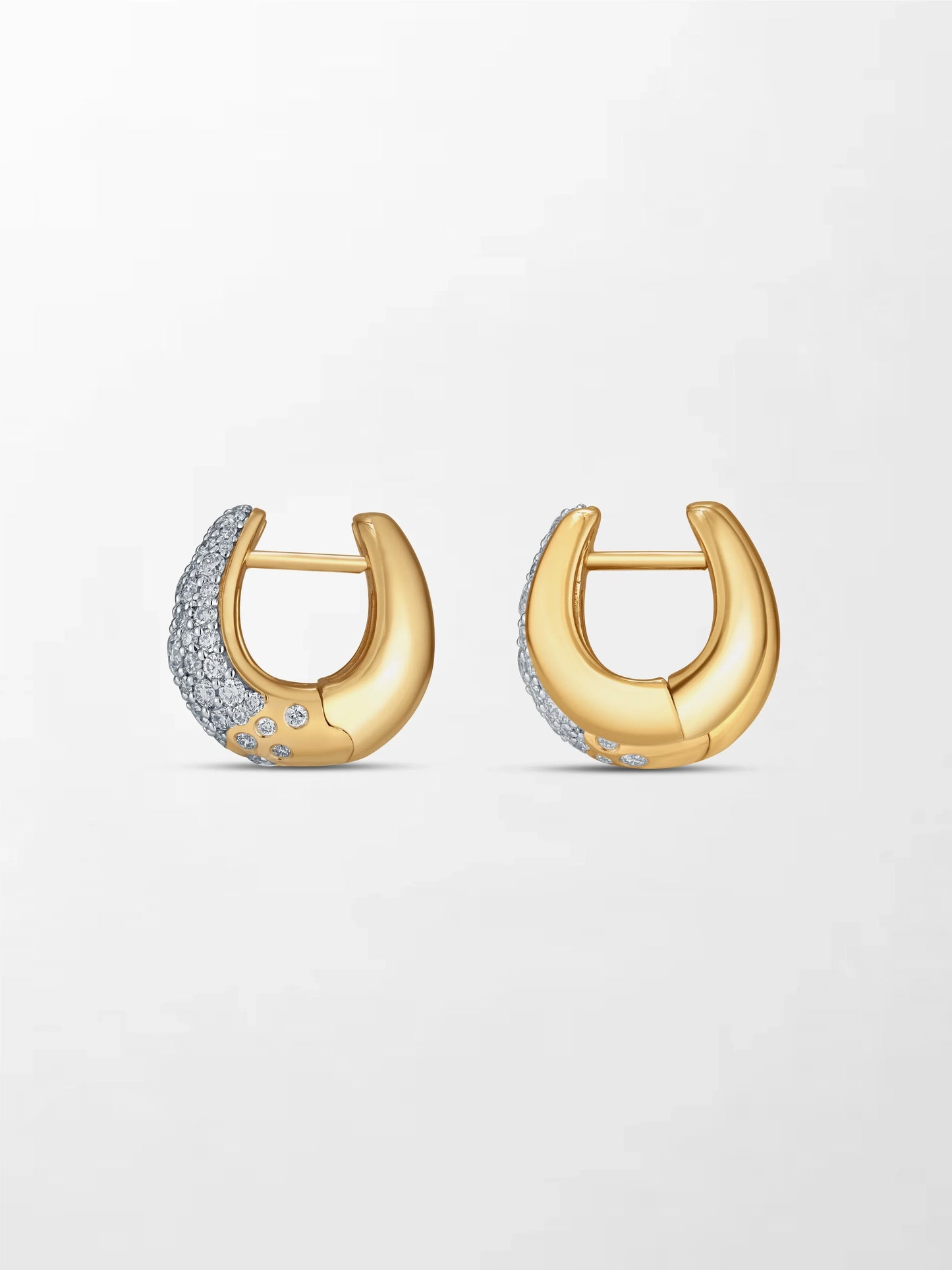 Dome Pavé Huggies