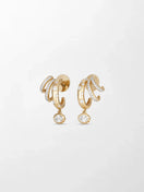 Polkadot Claw Diamond Earrings