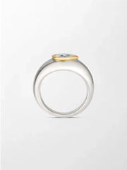 Pear Duo-Tone Ring