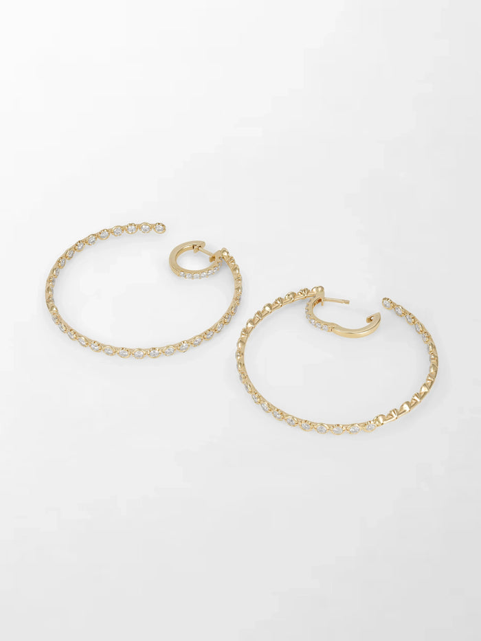 2 inch Split Bezel Double Hoop