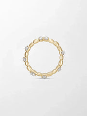 Sleek Gold Grooved Band
