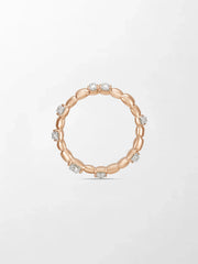 Sleek Rose Grooved Band