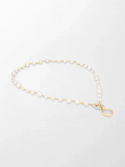 Akoya Pearl Necklace with Split Bezel Heartlight Pendant