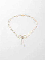 Akoya Pearl Flick-Tie Necklace