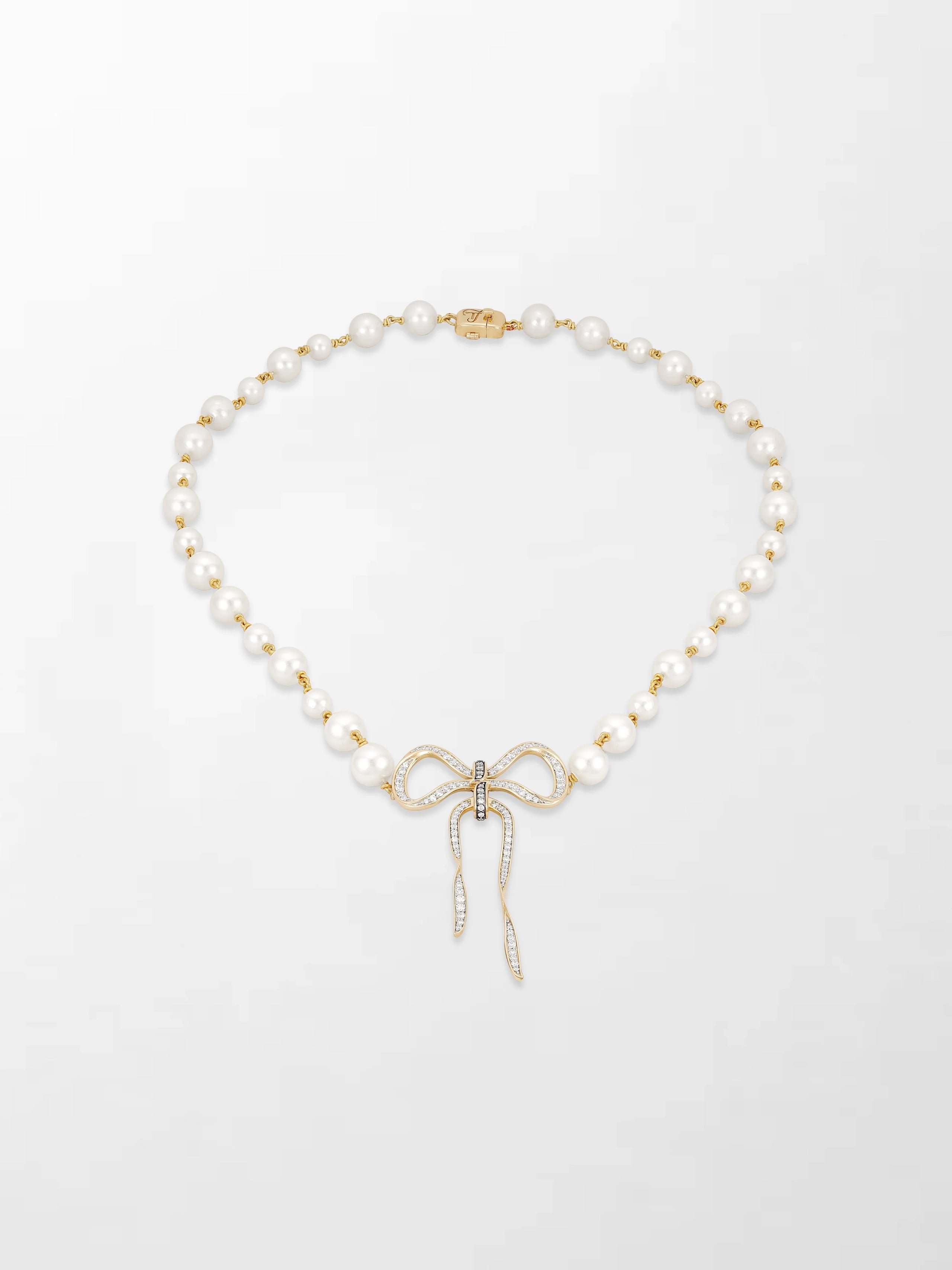 Akoya Pearl Flick-Tie Necklace