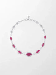 Scarlet Ruby & Diamond Necklace
