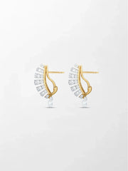 Grid Diamond Earring