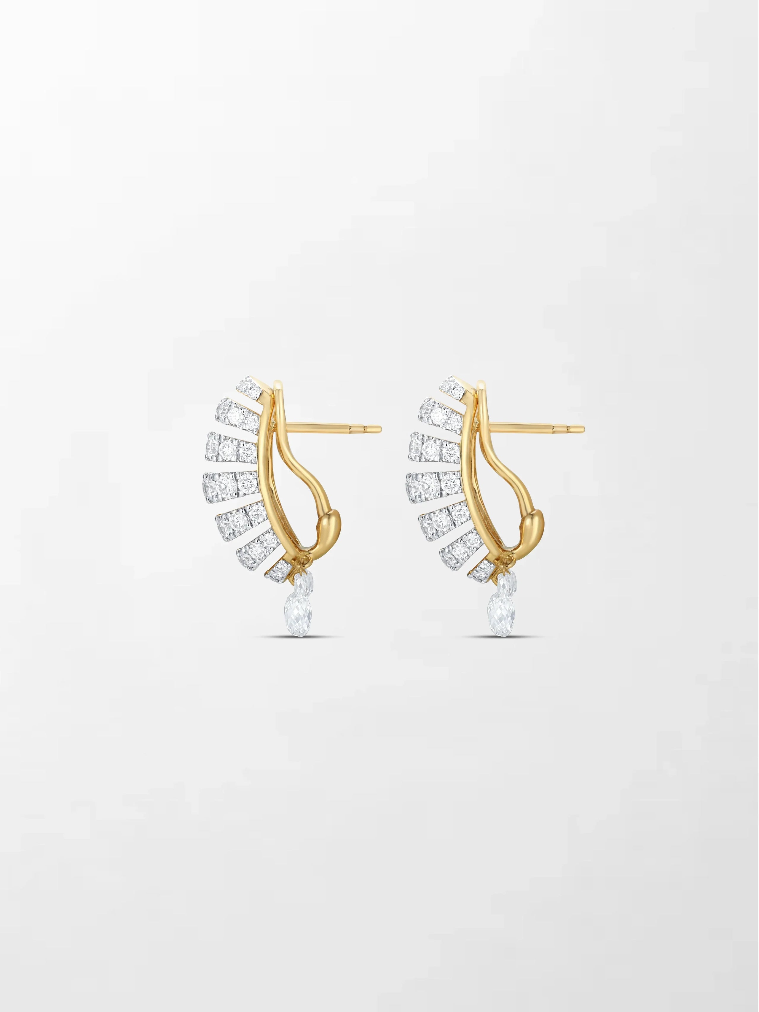 Grid Diamond Earring