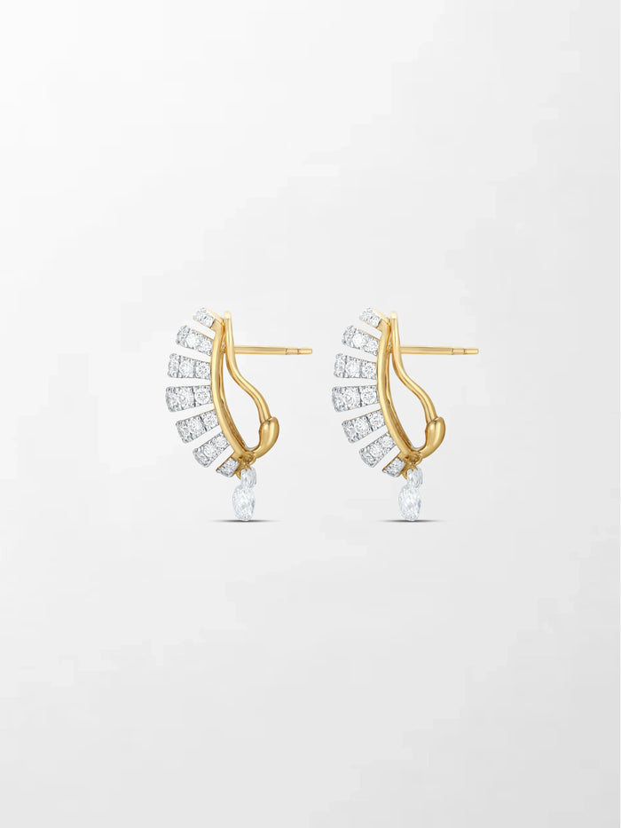 Grid Diamond Earring