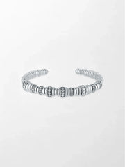 Snow Rondelle Stack Bracelet
