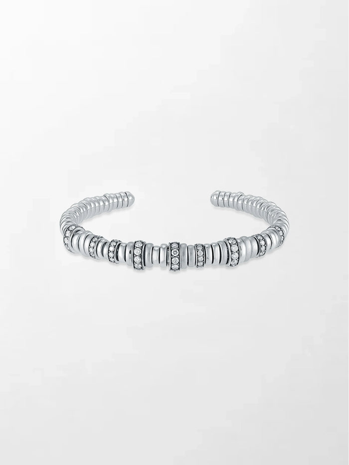 Snow Rondelle Stack Bracelet
