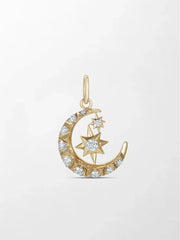 Starlit Moon Diamond Multiwear Pendant