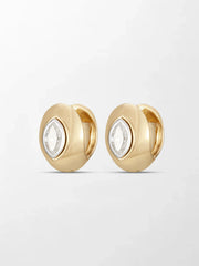 Marquise Curve Huggies