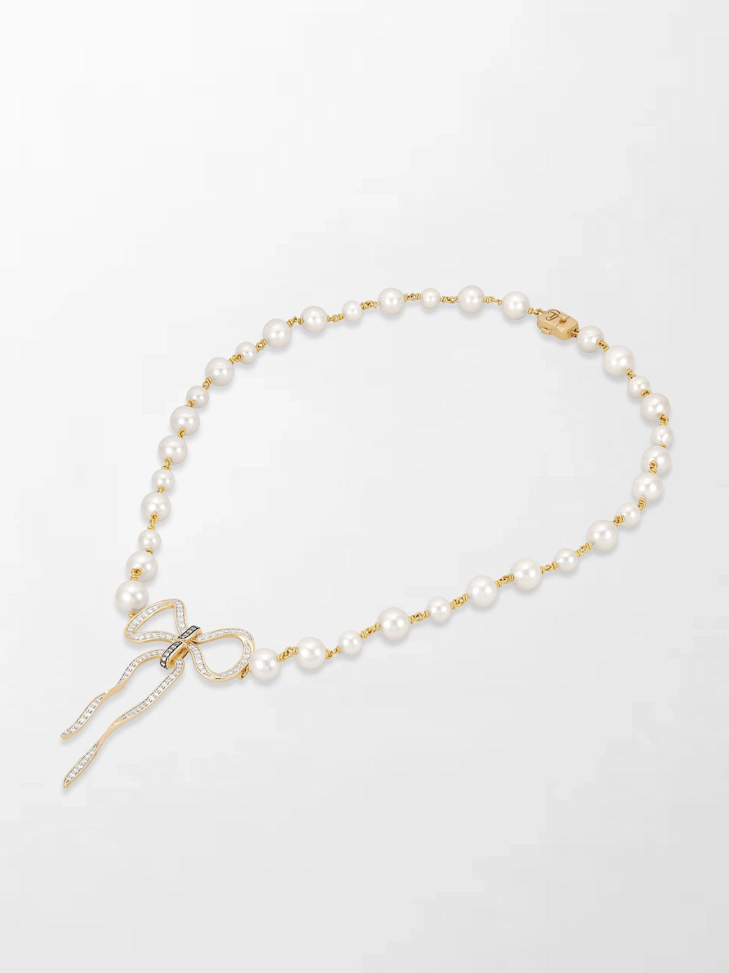 Akoya Pearl Flick-Tie Necklace