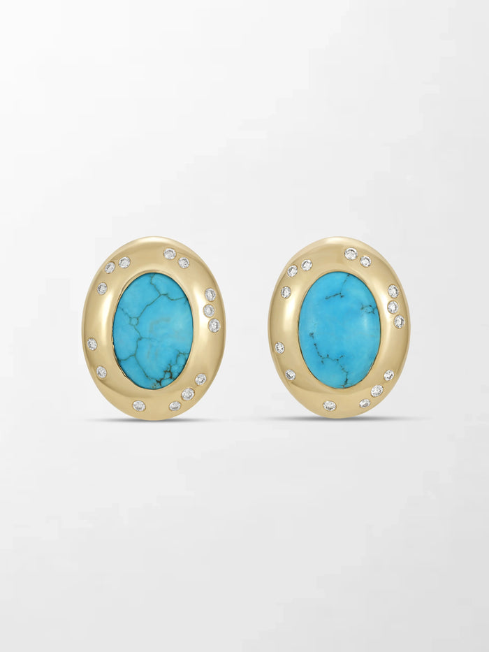 Royal Turquoise Gold Studs