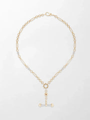 Pink Tourmaline T-Bar Chain
