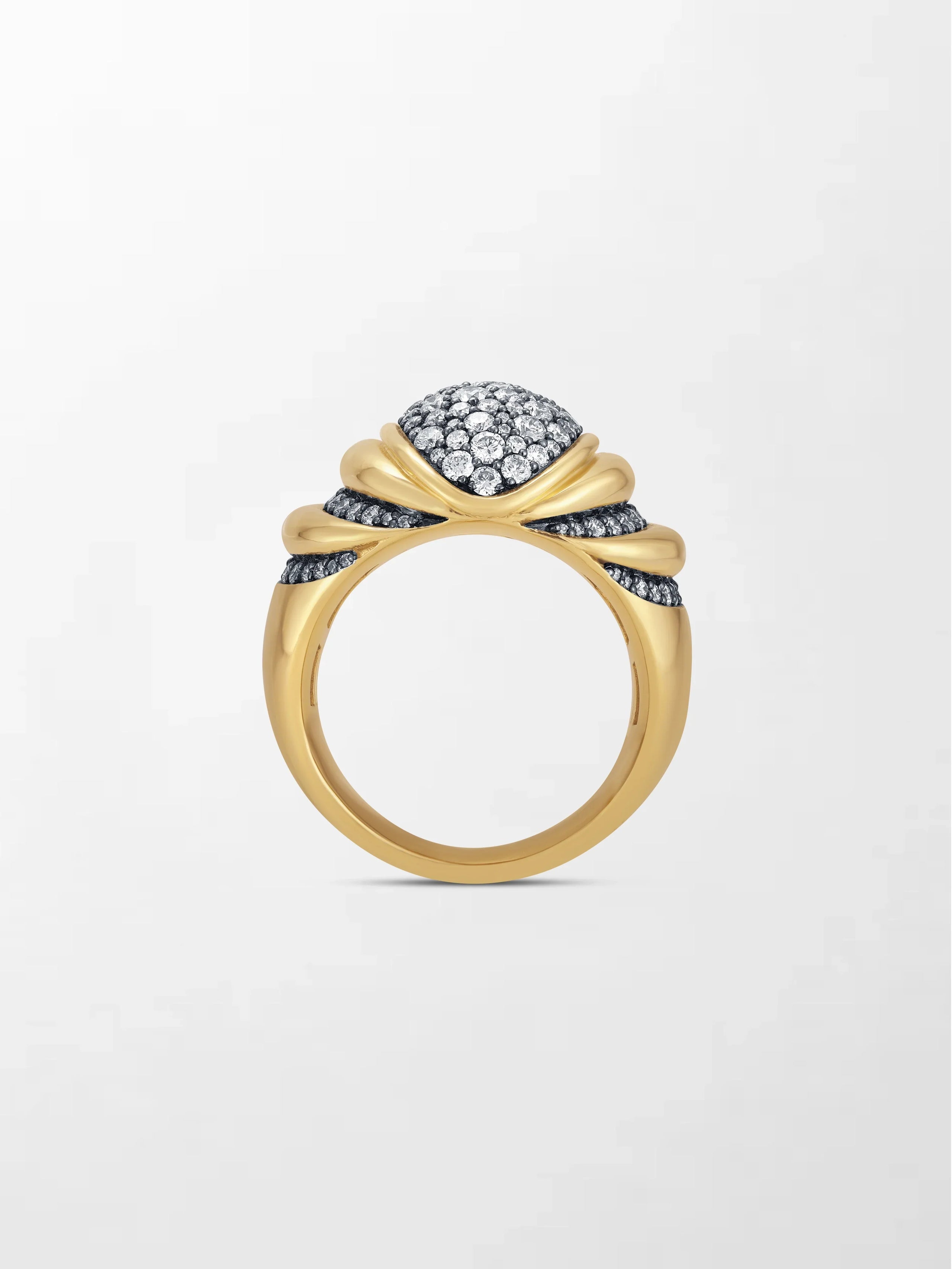 Mooncrest Charcoal Ring