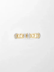 Sleek Gold Grooved Band