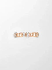 Sleek Rose Grooved Band