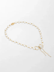 Akoya Pearl Flick-Tie Necklace