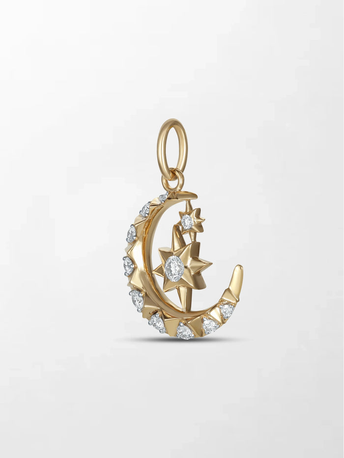 Starlit Moon Diamond Multiwear Pendant