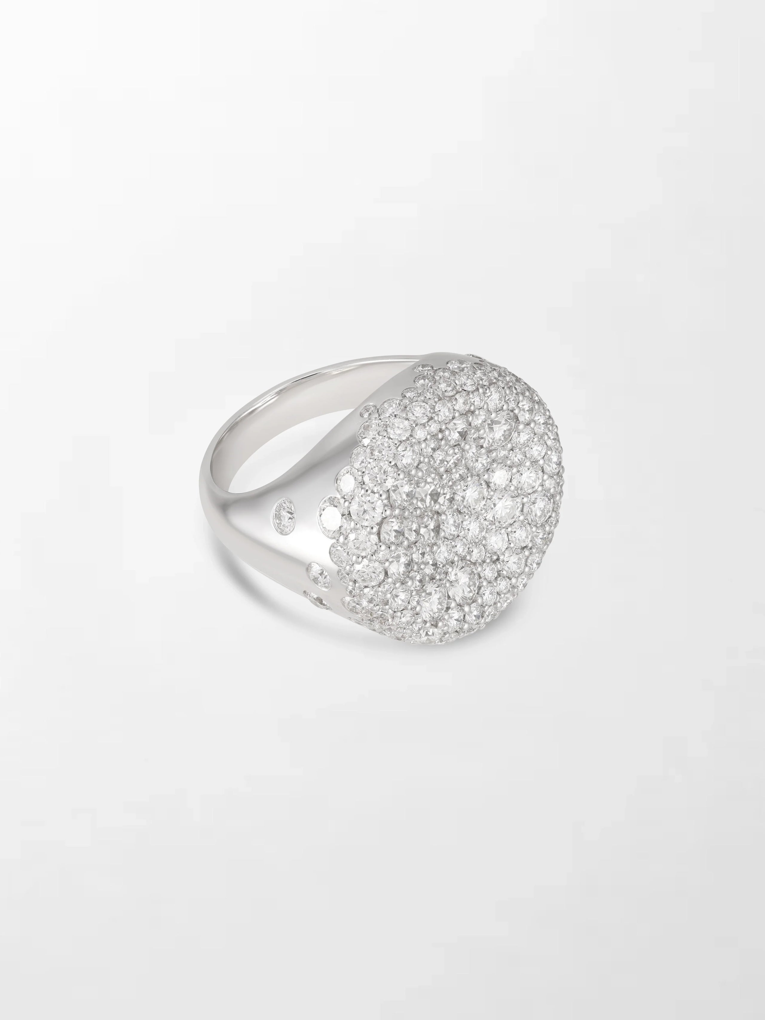 Snow Cupped Dome Ring
