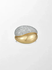 Snow Pavé Flick Ring