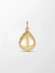 Split Bezel Teardrop Pendant