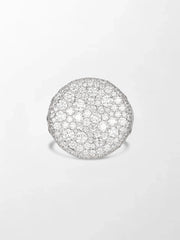 Snow Cupped Dome Ring