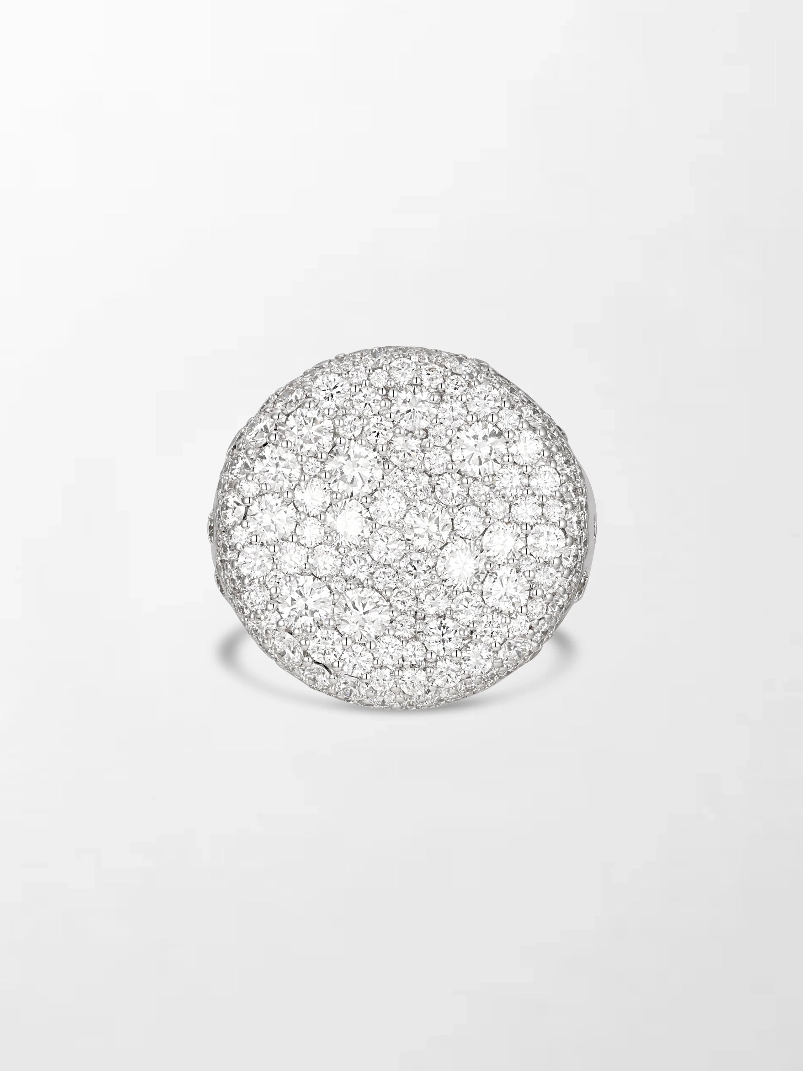 Snow Cupped Dome Ring
