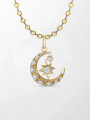 Starlit Moon Diamond Multiwear Pendant