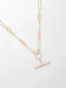 Polka Dot Link T-Bar Chain