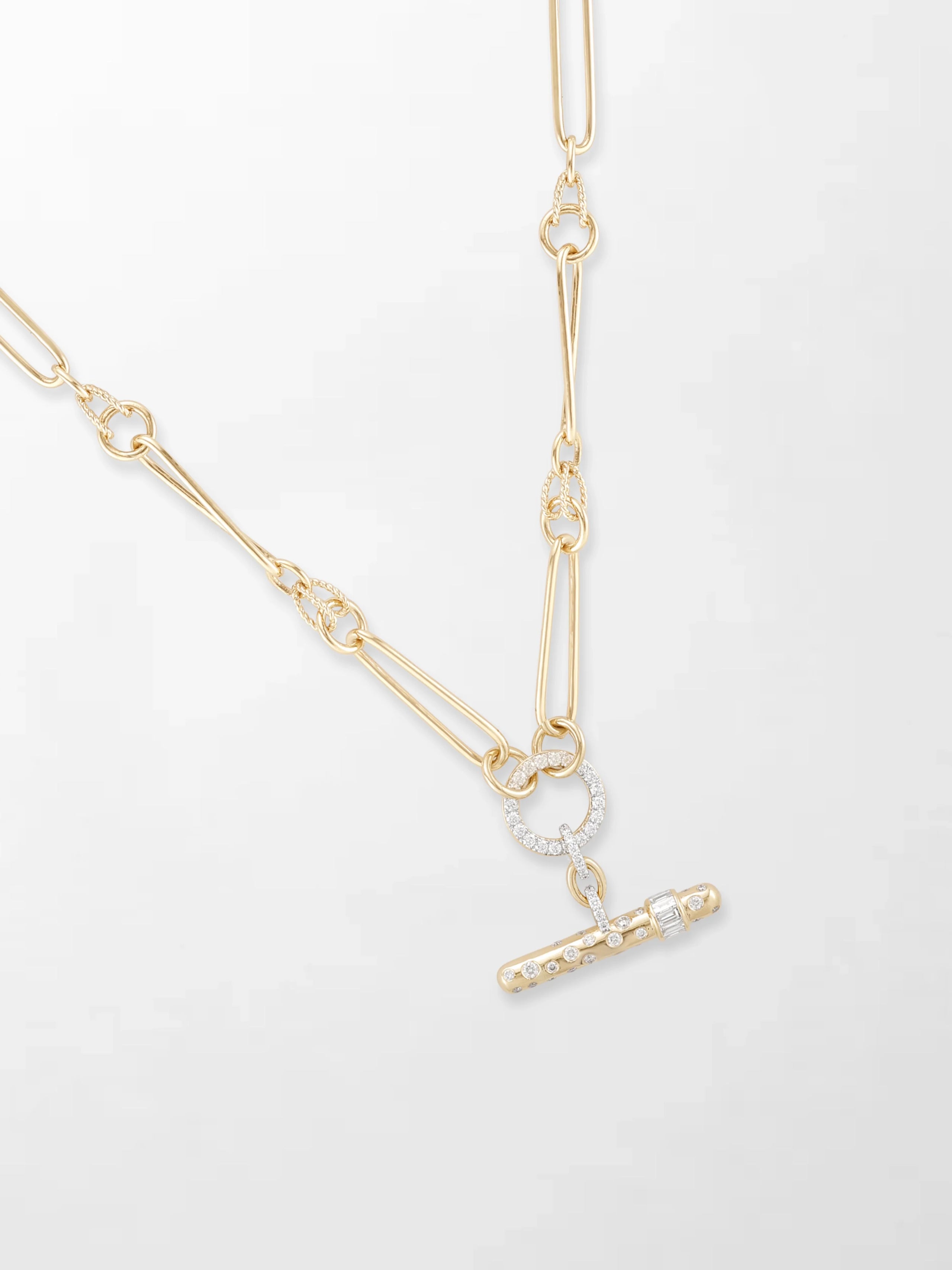 Polka Dot Link T-Bar Chain