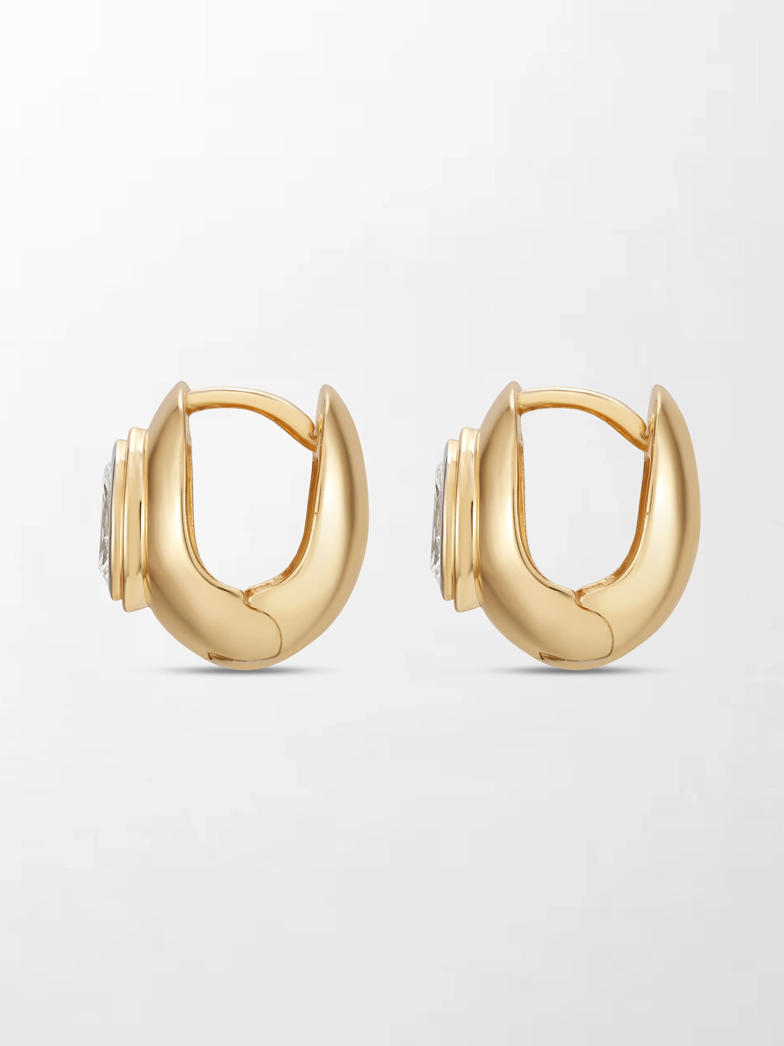 Marquise Curve Huggies