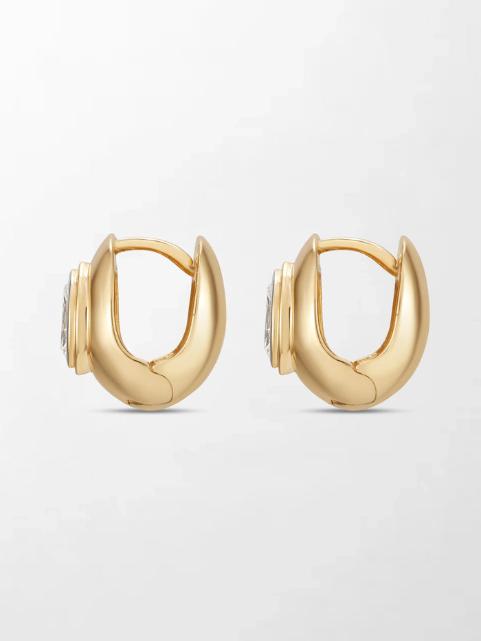 Marquise Curve Huggies