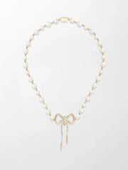 Akoya Pearl Flick-Tie Necklace