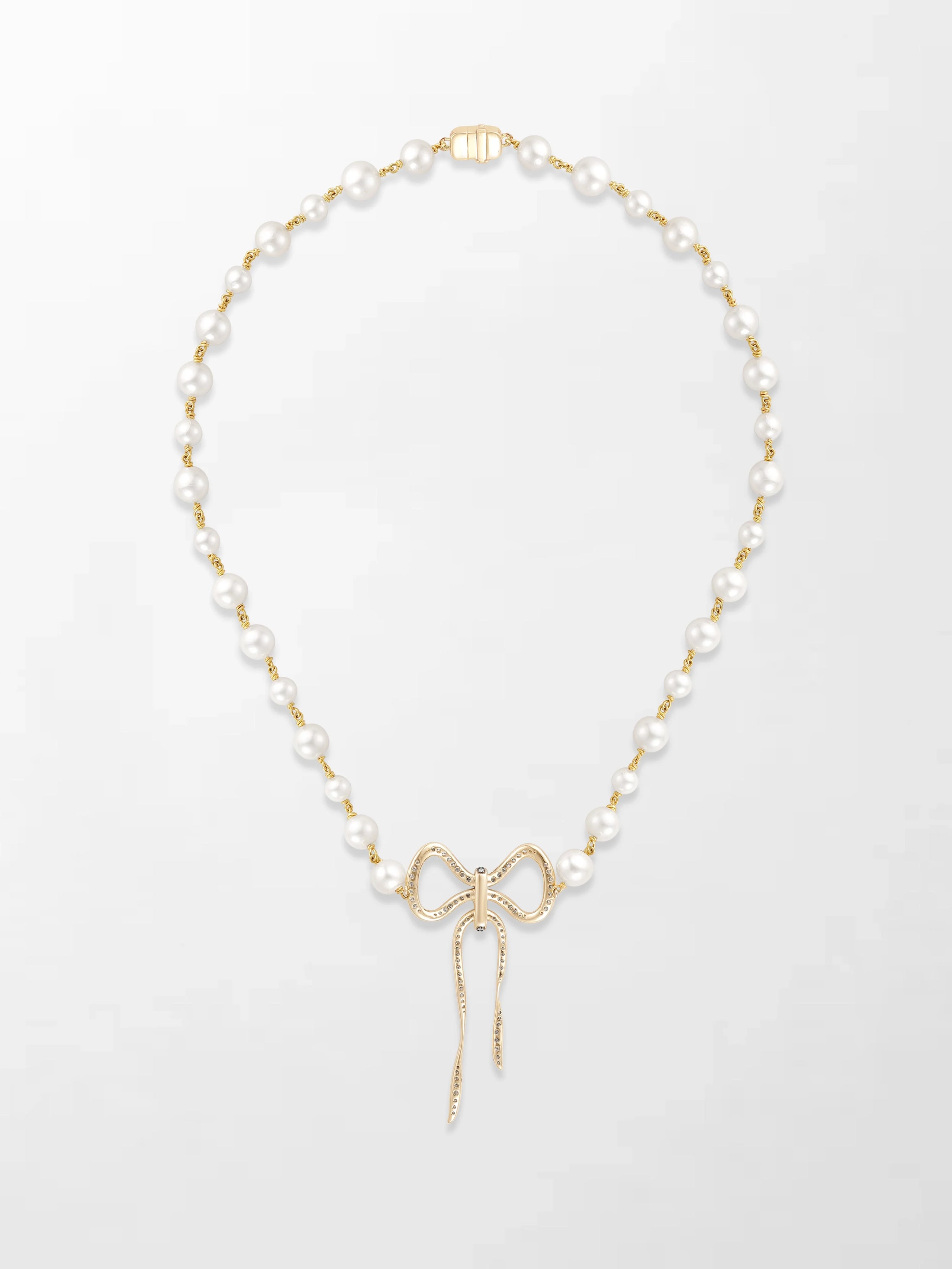 Akoya Pearl Flick-Tie Necklace