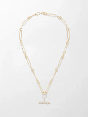 Polka Dot Link T-Bar Chain