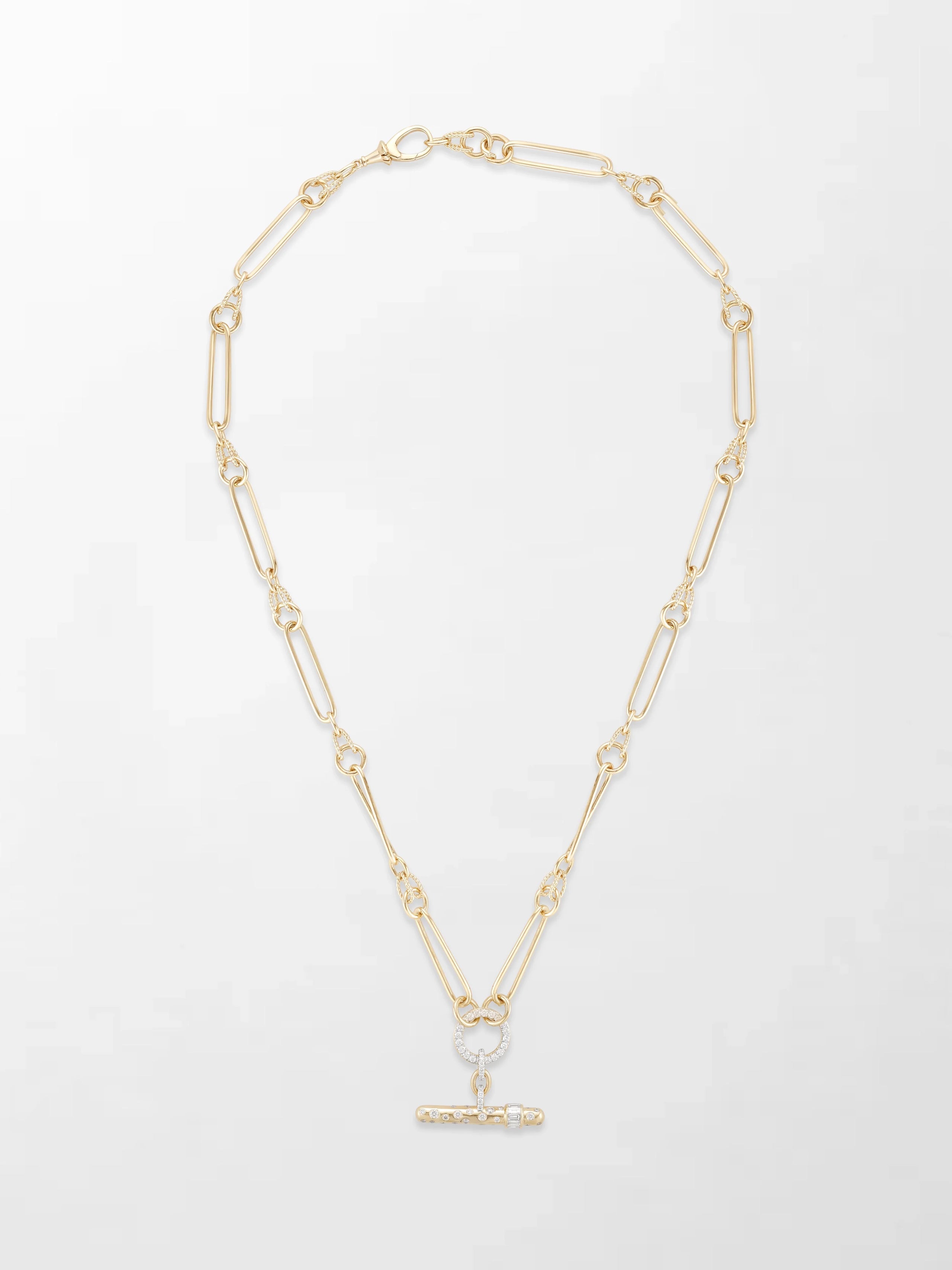 Polka Dot Link T-Bar Chain