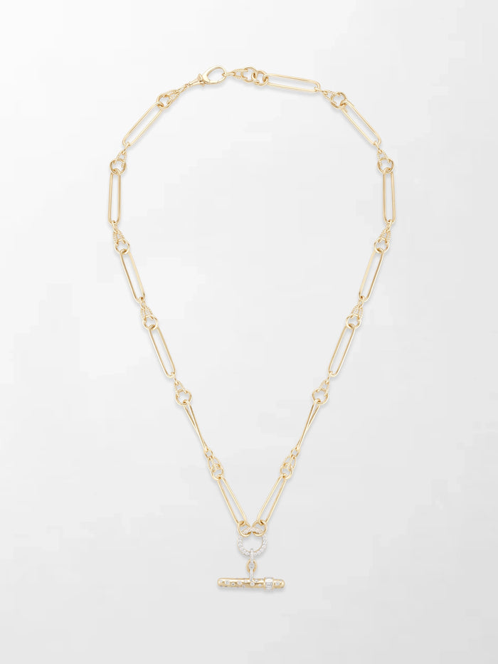 Polka Dot Link T-Bar Chain