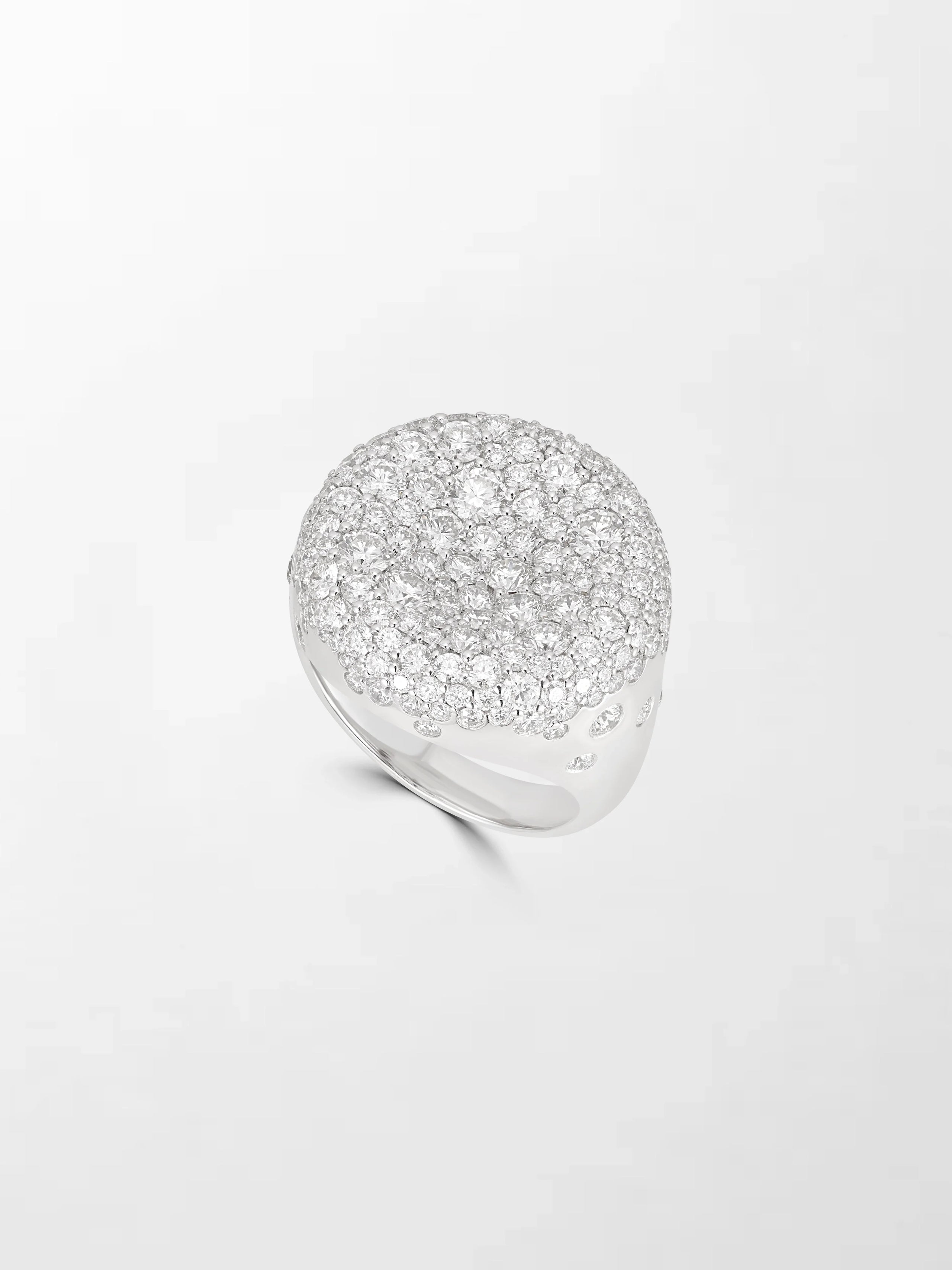 Snow Cupped Dome Ring