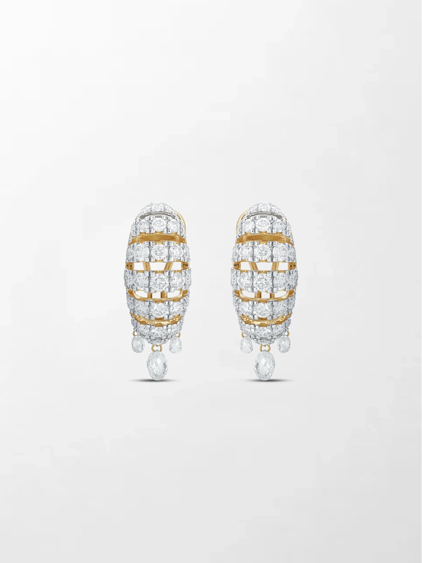 Grid Diamond Earring