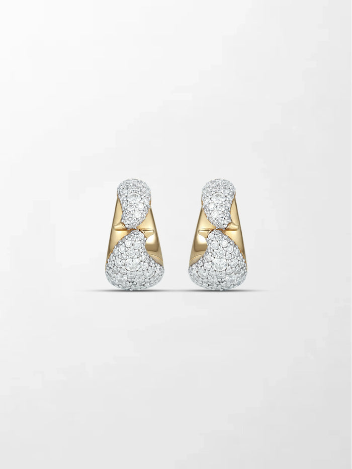 Snow Pavé Diamond Flick Earring