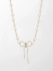 Akoya Pearl Flick-Tie Necklace