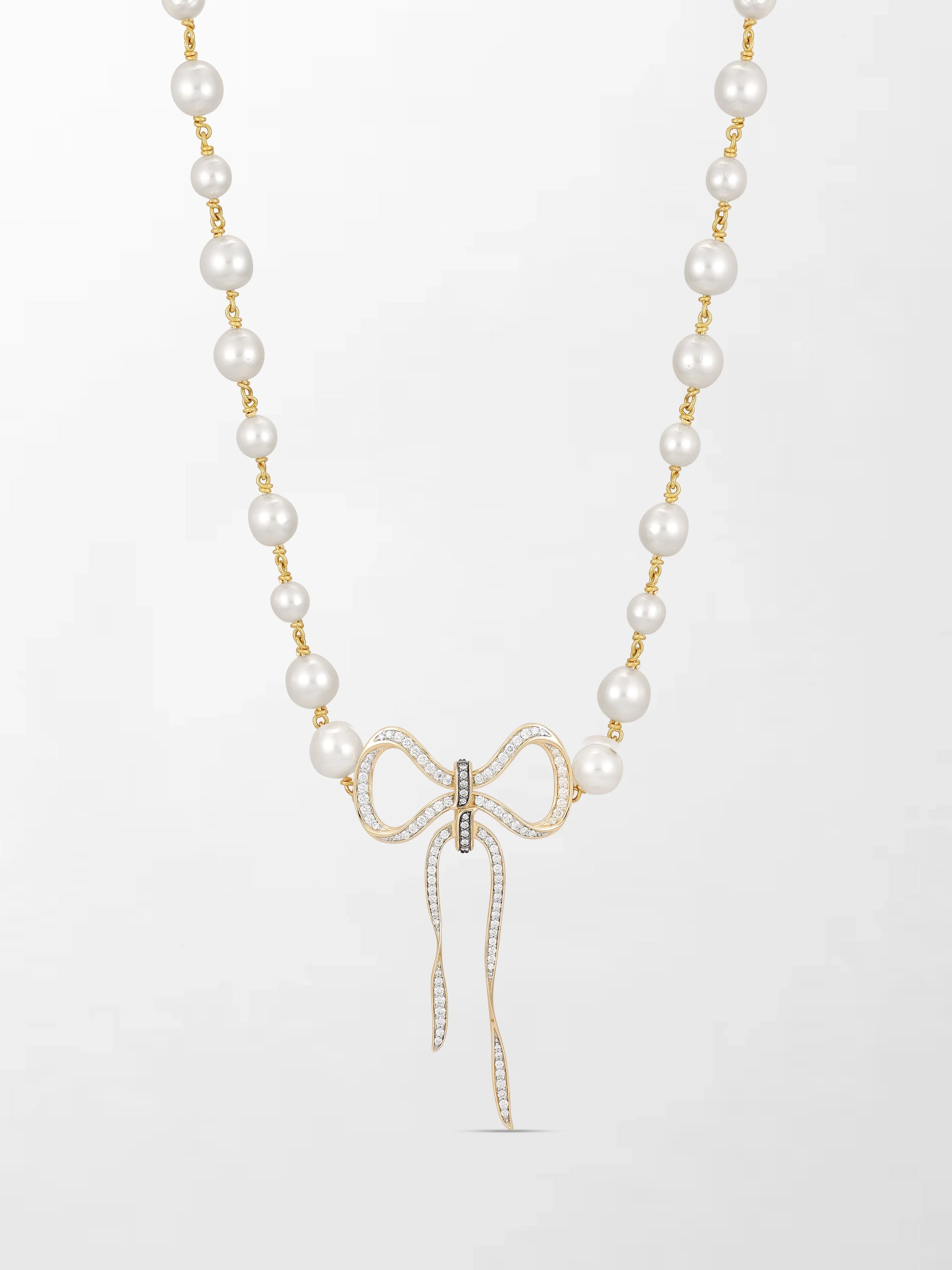 Akoya Pearl Flick-Tie Necklace