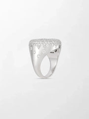 Snow Cupped Dome Ring