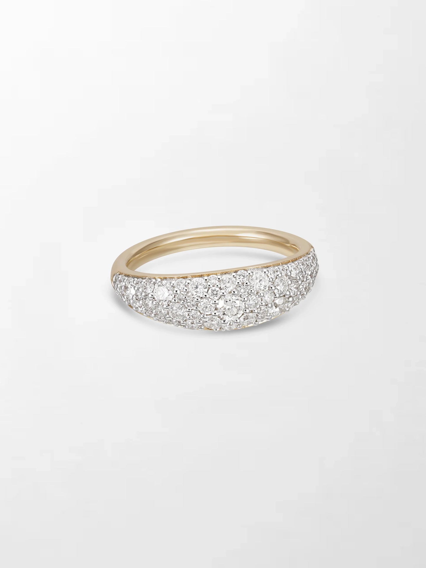 Sleek Pave Diamond Band