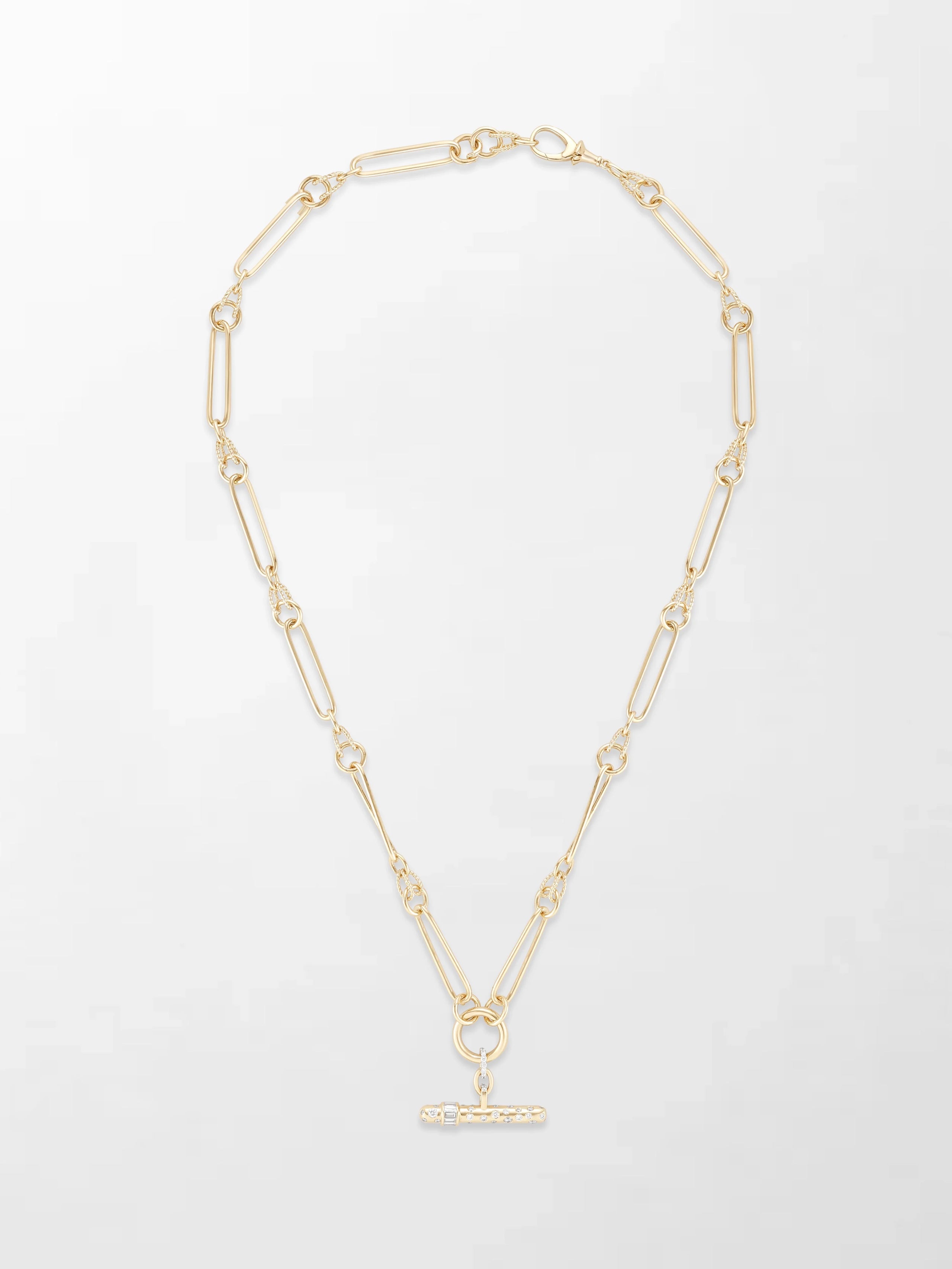 Polka Dot Link T-Bar Chain