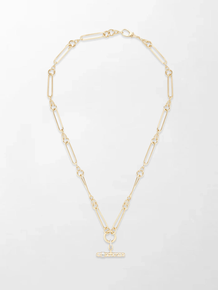 Polka Dot Link T-Bar Chain